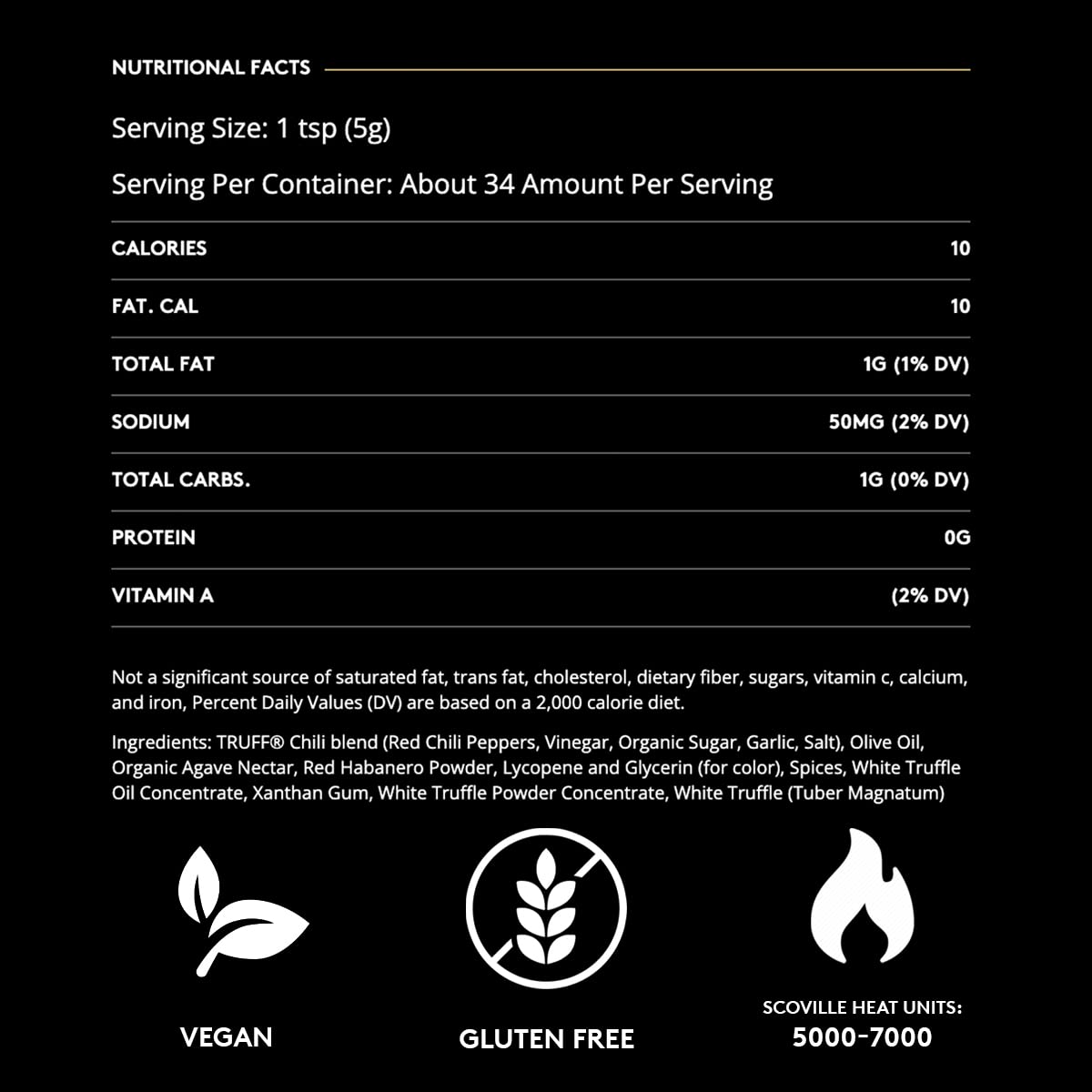 TRUFF White Hotter white truffle detail, luxury aroma and depth.