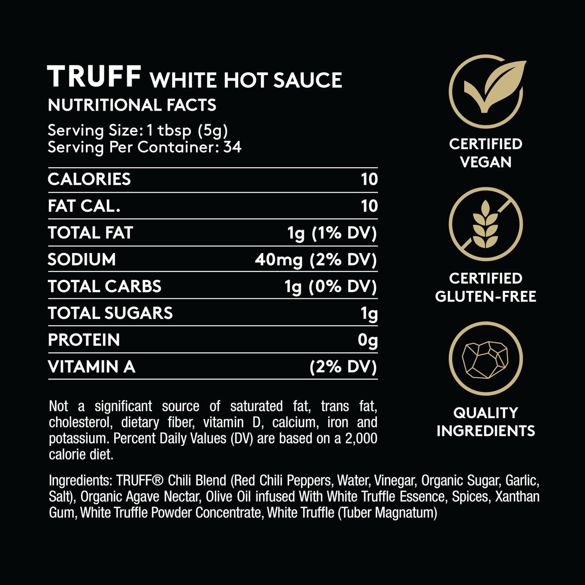 TRUFF White Truffle sauce drizzle over pasta for aroma and depth