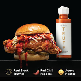 TRUFF White Truffle label close-up signaling gourmet ingredients