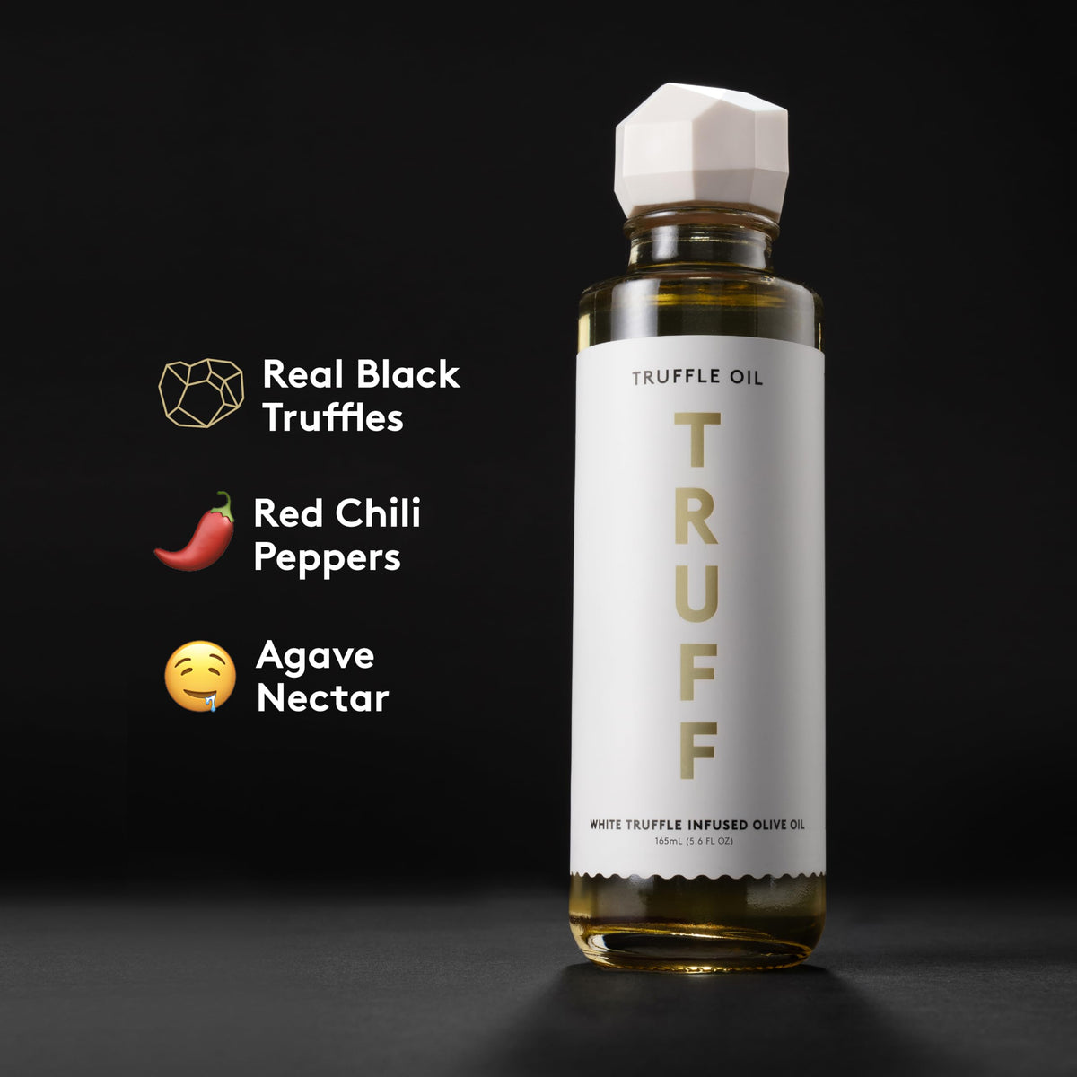 TRUFF White Truffle Oil finished-dish aroma enhances a bright plate.