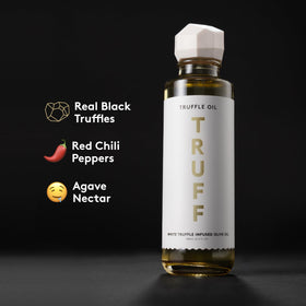 TRUFF White Truffle Oil finished-dish aroma enhances a bright plate.