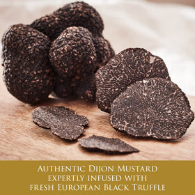 Close-up of TruffleHunter smooth mustard texture suggests luxury in every swirl.