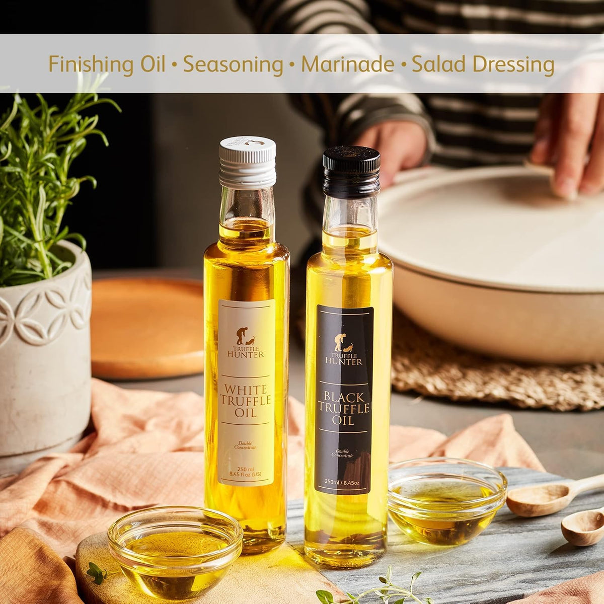 TruffleHunter olive oil finishing bottle adds aroma to dishes