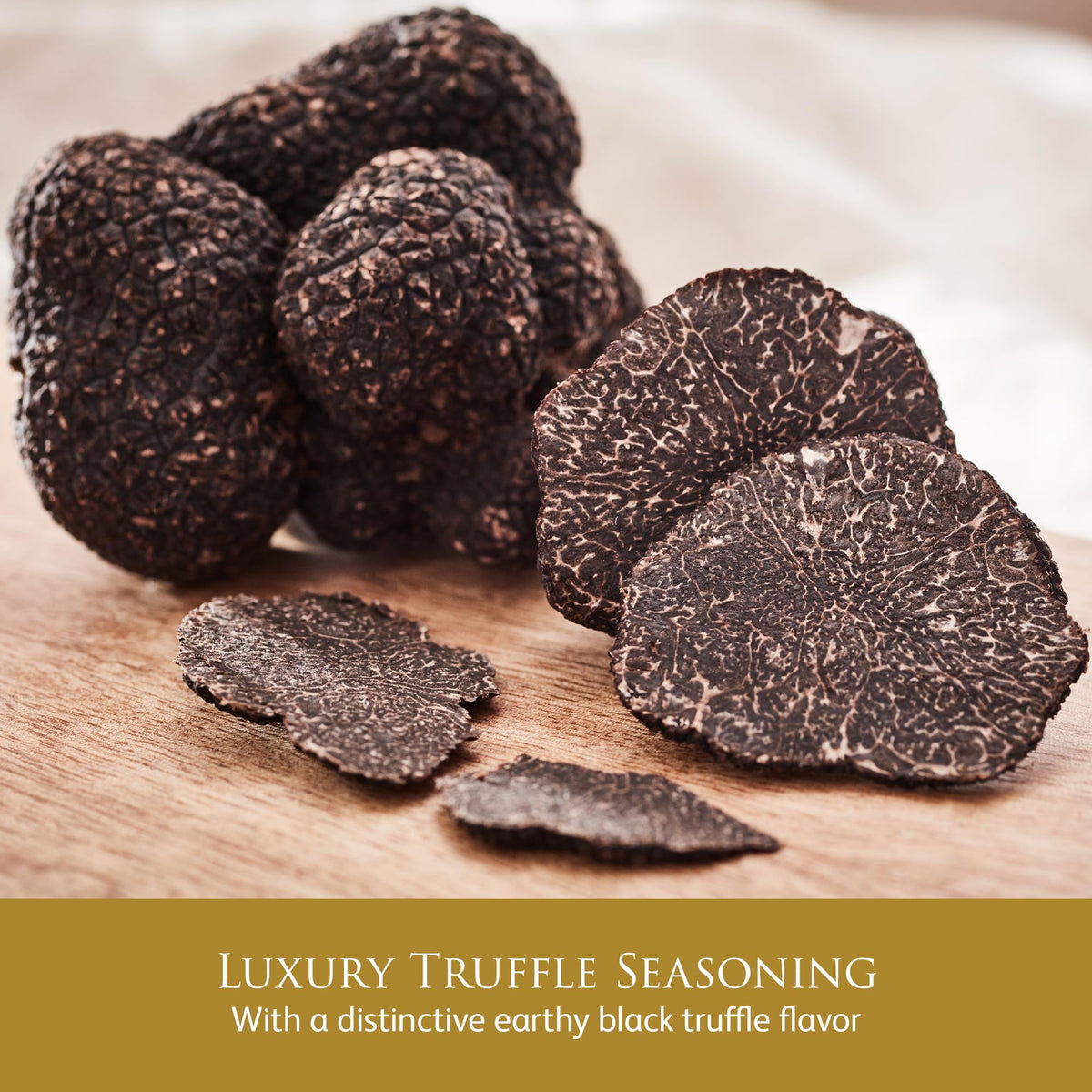 TruffleHunter seasoning being sprinkled on pasta for umami