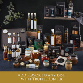 TruffleHunter truffle oil set packaging on shelf