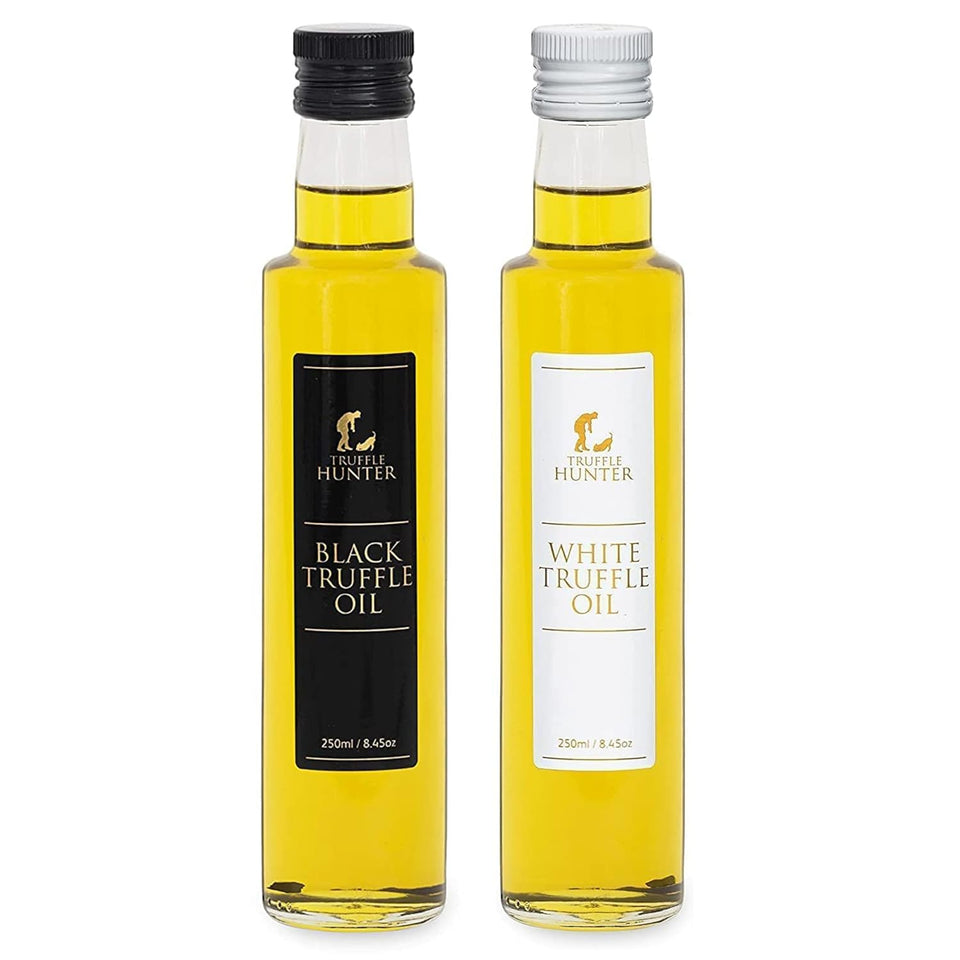TruffleHunter white truffle oil bottle elevating simple dishes with aroma