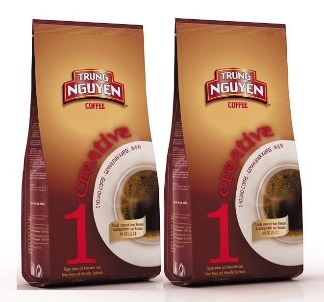 Trung Nguyen Creative 1 ground coffee bag for bold, full-bodied Vietnamese coffee at home