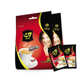 Trung Nguyen G7 3-in-1 coffee packets for a fast premium cup.