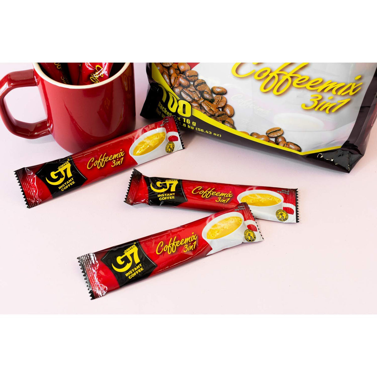 Ready-to-go Trung Nguyen G7 3-in-1 sachets make mornings faster.