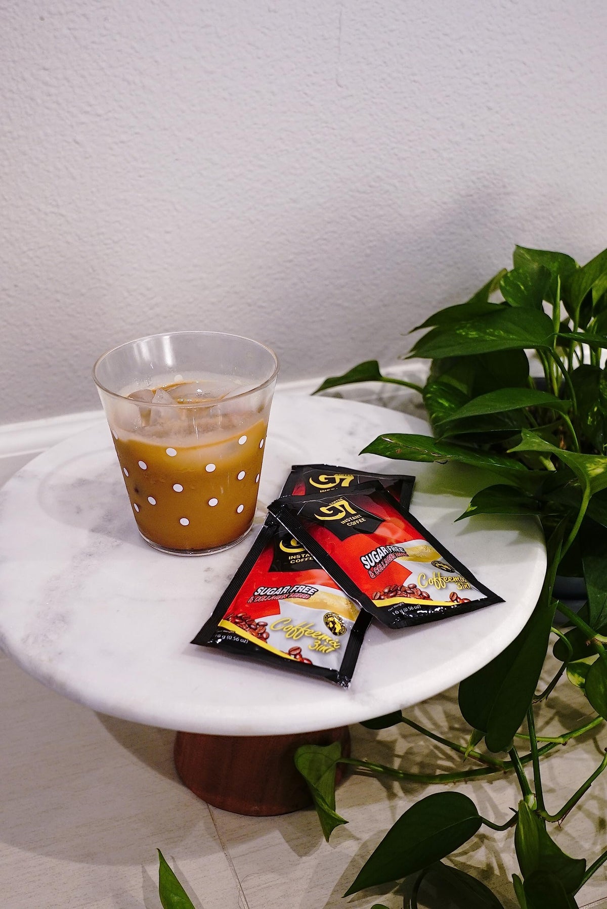 Trung Nguyen G7 Arabica-Excelsa base for aromatic coffee.