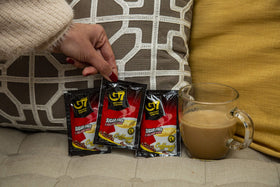 Trung Nguyen G7 instant coffee cup ready in seconds.