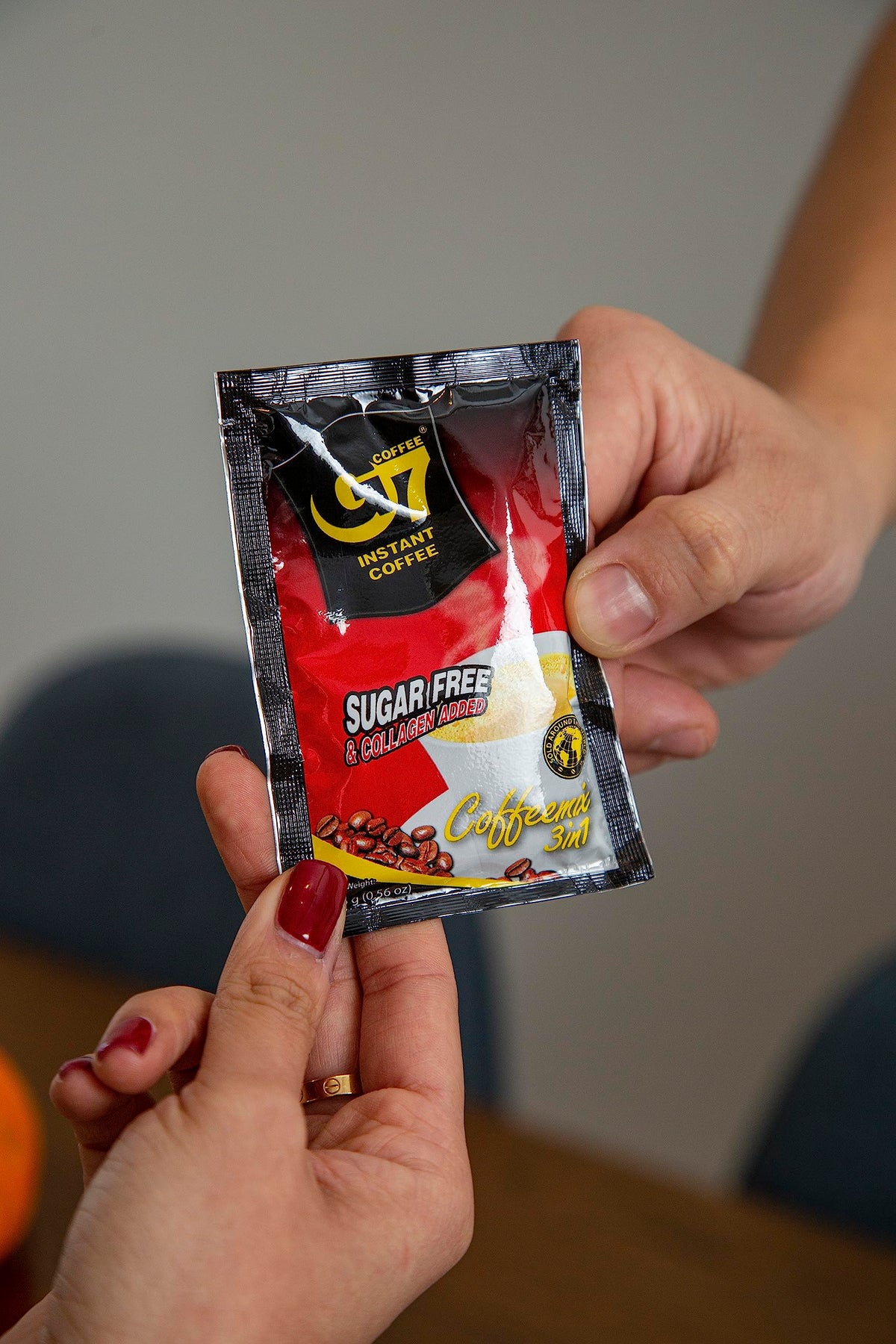 Trung Nguyen G7 low caffeine blend for a lighter lift.