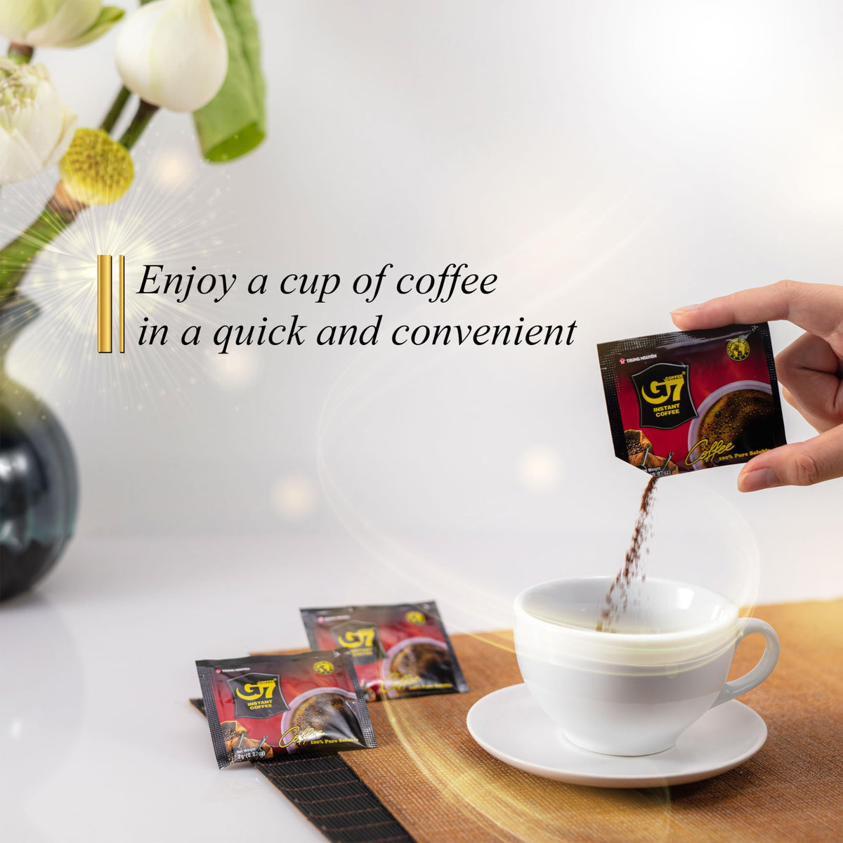 Gift-ready G7 Pure Black packaging suitable for connoisseur friends.