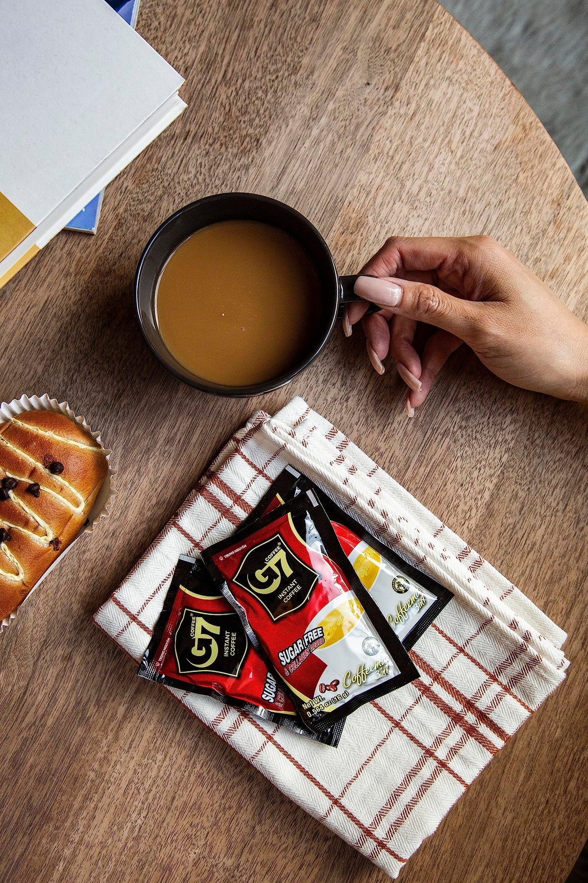 Trung Nguyen G7 travel-friendly coffee packets for travel ease.