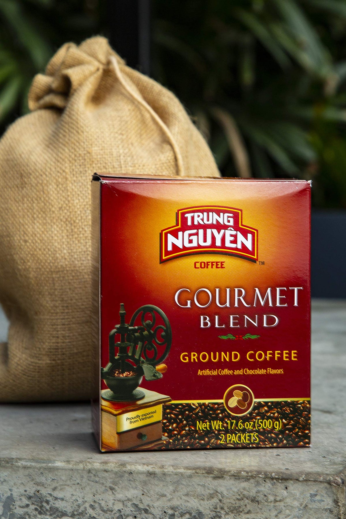 Aromatic steam rising from Trung Nguyen Gourmet Blend in a mug