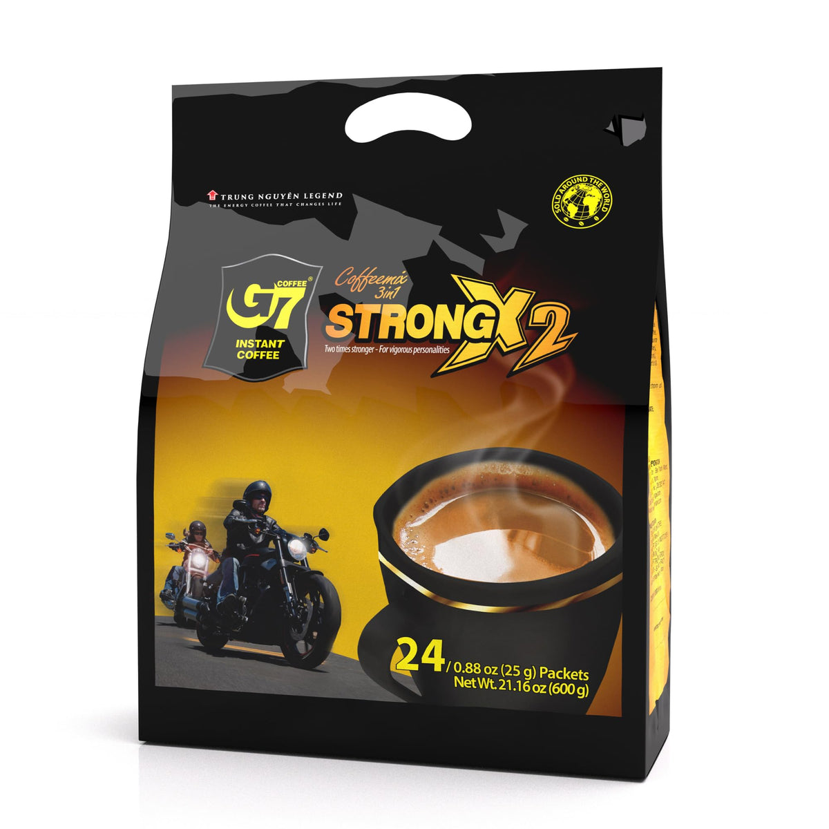 TRUNG NGUYEN LEGEND G7 3-in-1 strong sticks pack for quick energy on the go.