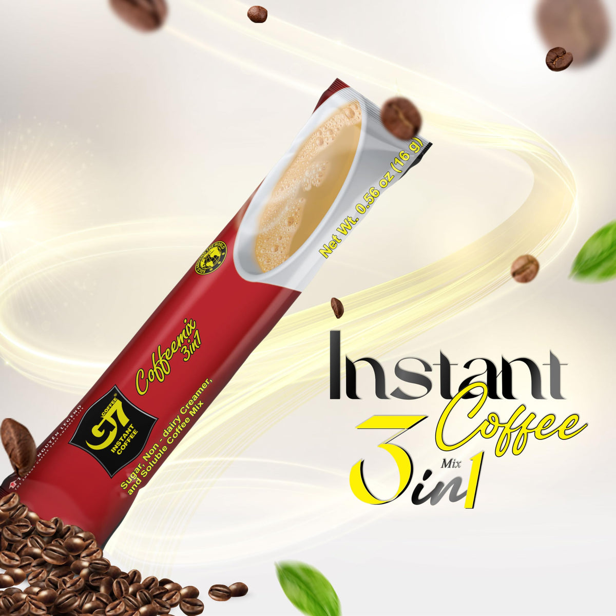 TRUNG NGUYÊN Legend G7 3in1-ingredients in stick form for convenient coffee.
