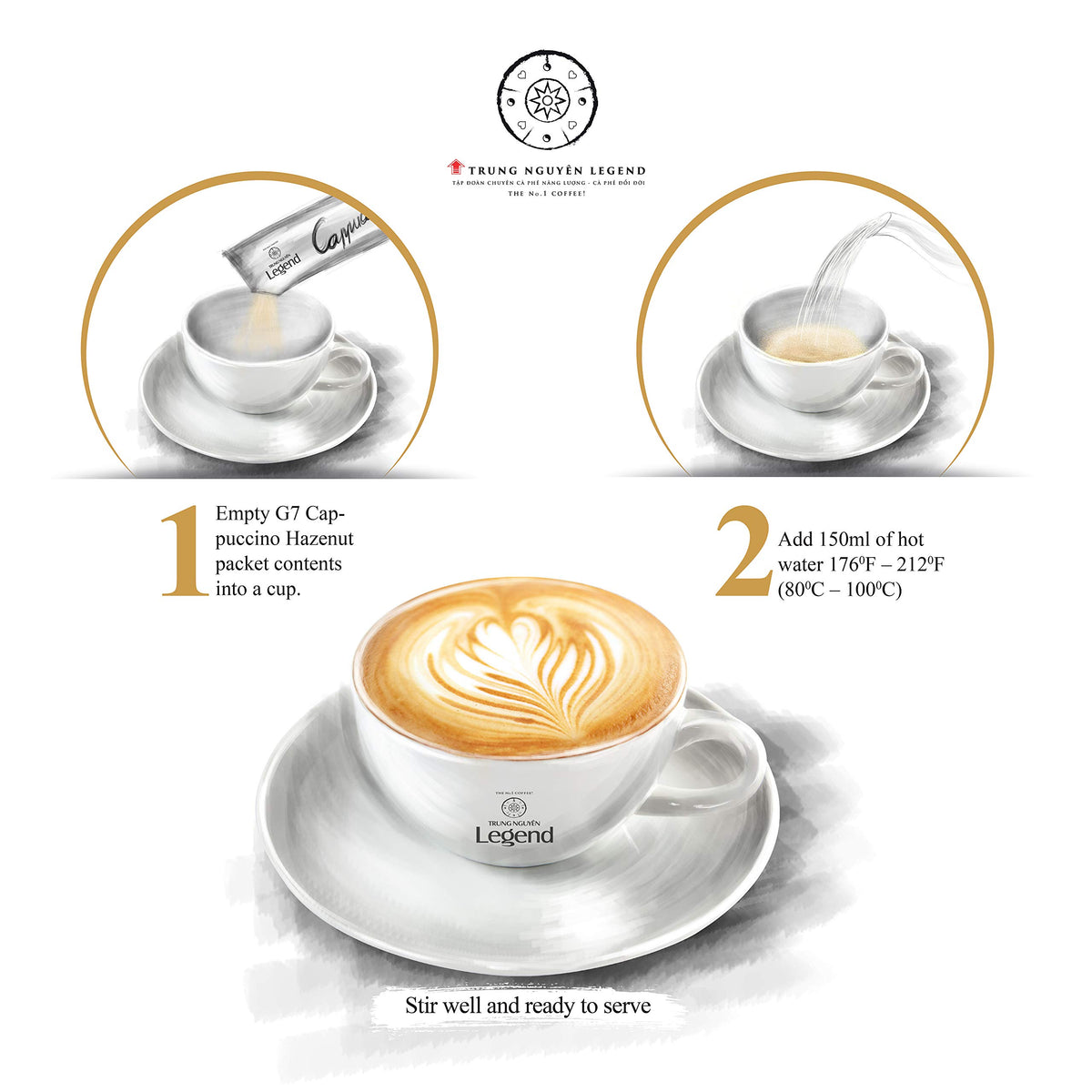 TRUNG NGUYEN Legend G7 energy moment, boost-ready cup for focus