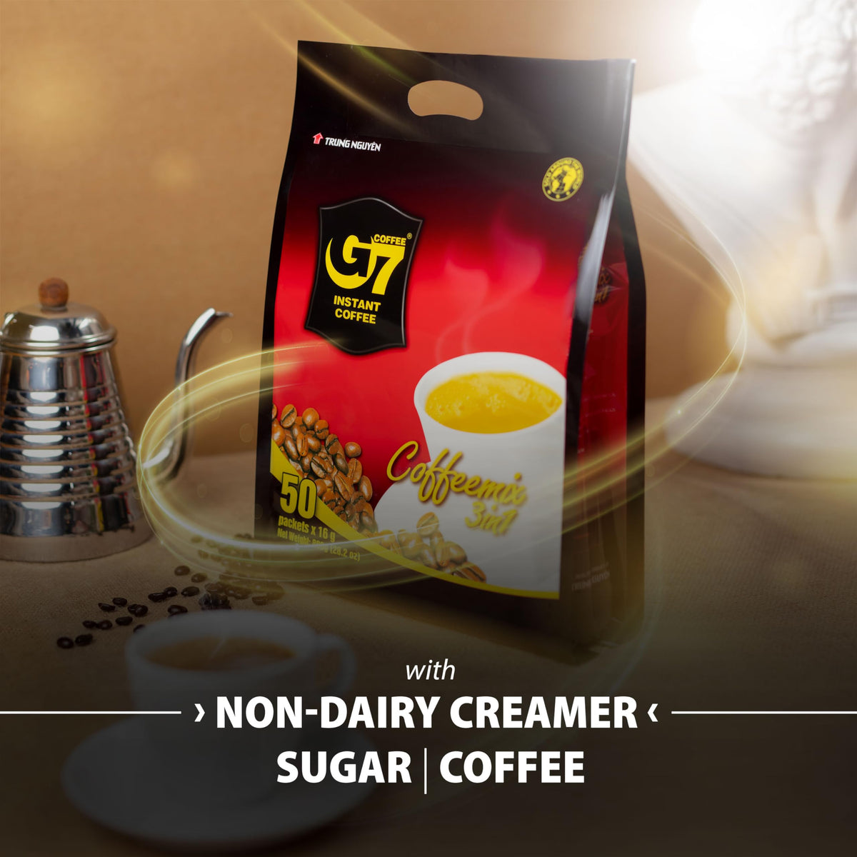 TRUNG NGUYÊN Legend G7 instant cup with bold aroma and quick prep.