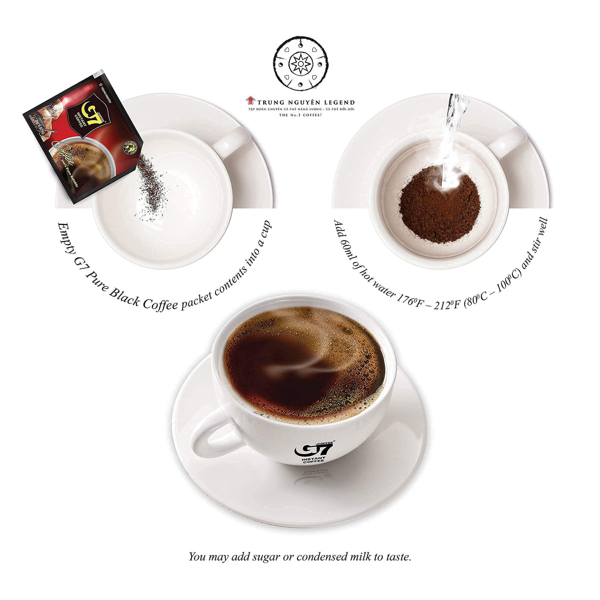 Cake pairing ideas with TRUNG NGUYÊN Legend G7 Pure Black.