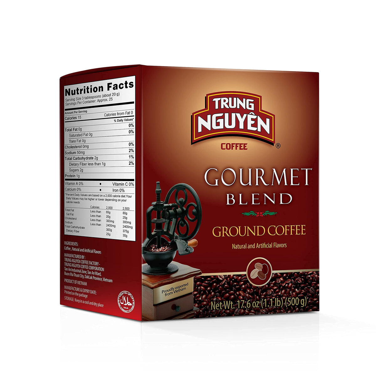TRUNG NGUYEN LEGEND Gourmet Blend Arabica Robusta beans ready for grinding