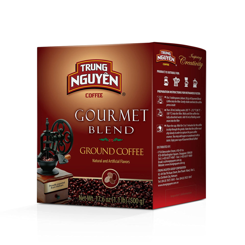 TRUNG NGUYEN LEGEND Gourmet Blend cup steam highlights rich aroma and medium body for daily joy