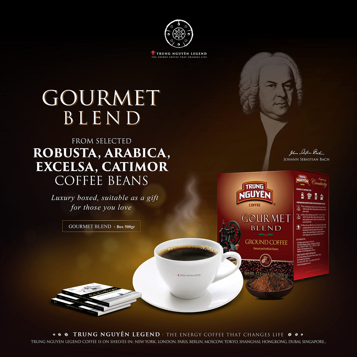 TRUNG NGUYEN LEGEND Gourmet Blend fragrance shows inviting roasted notes for mornings