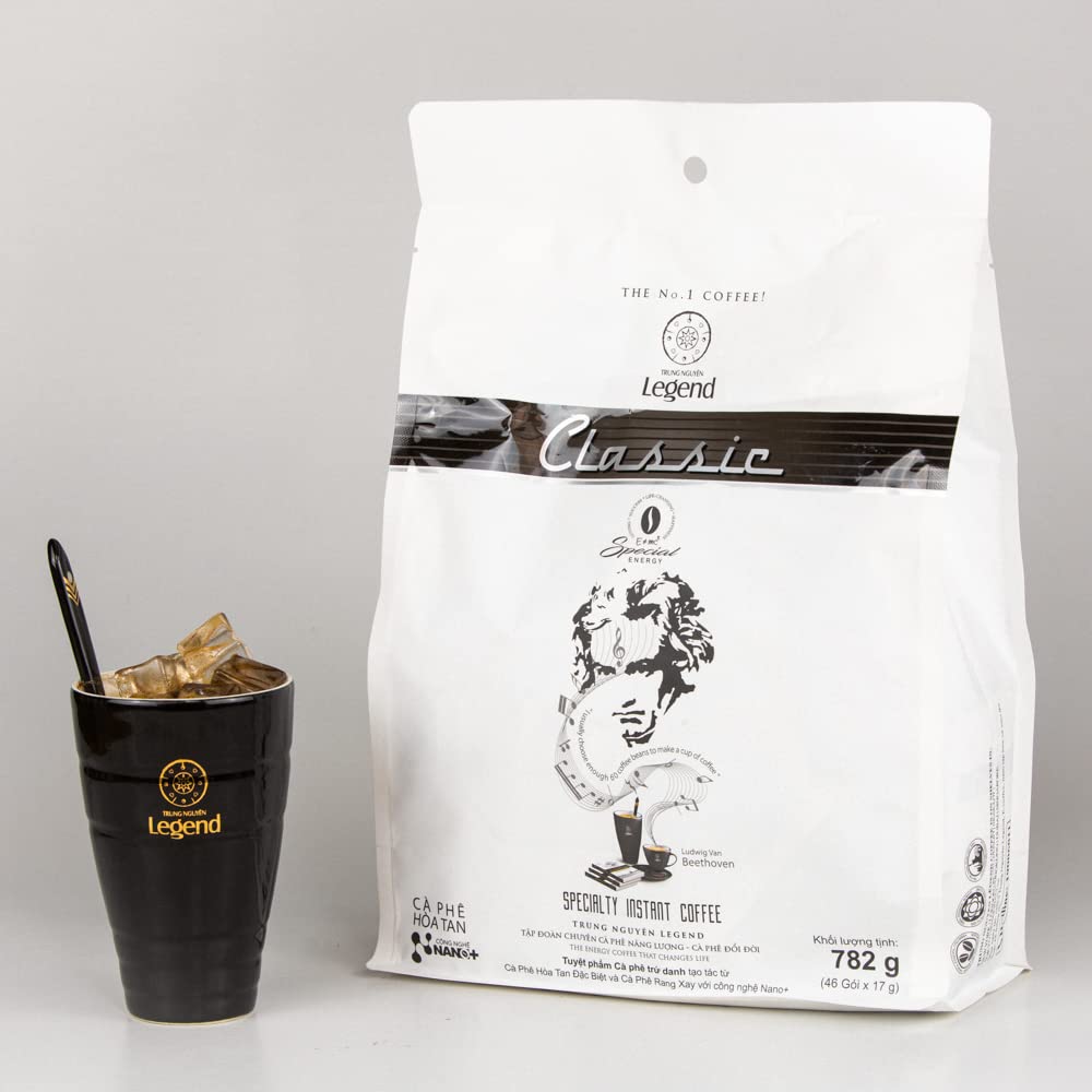 Trung Nguyen Legend non-dairy creamer included for smooth, creamy texture
