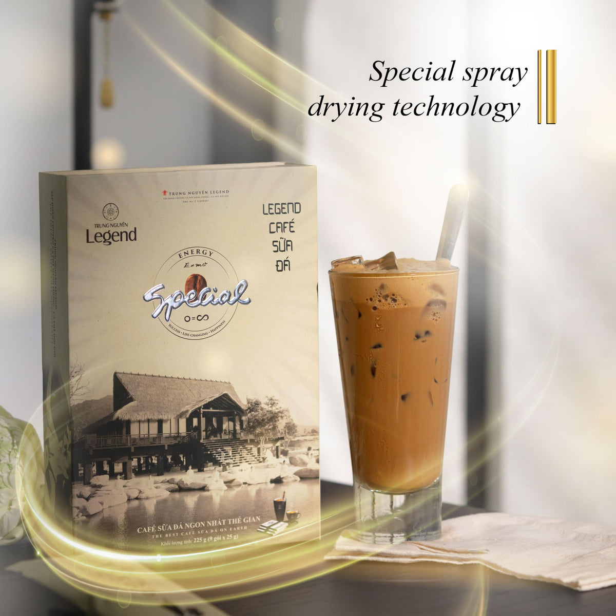 TRUNG NGUYEN LEGEND premium Vietnamese coffee in convenient sticks.