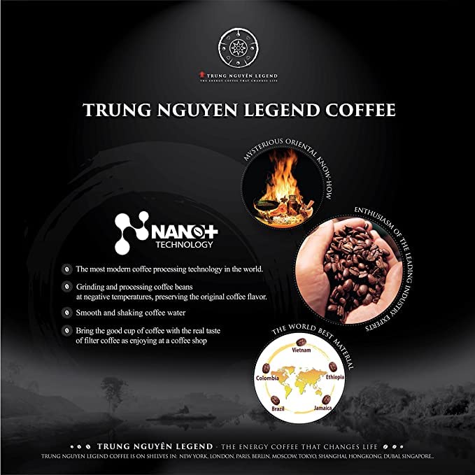 Trung Nguyen Legend travel-friendly packaging for on the go coffee