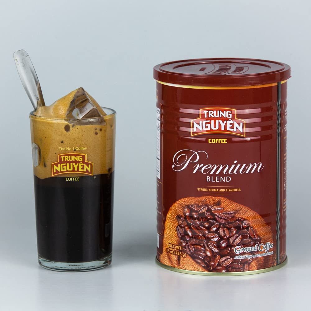 Trung Nguyen Premium Blend 15-ounce cans come as a convenient two-pack.