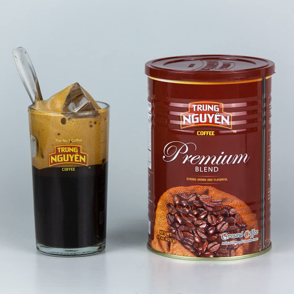 Trung Nguyen Premium Blend chocolate notes enhance the morning cup.