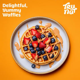 Batter with Tru-Nut Peanut Butter Powder for pancakes or muffins