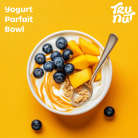Tru-Nut Powder added to a smoothie for a protein boost