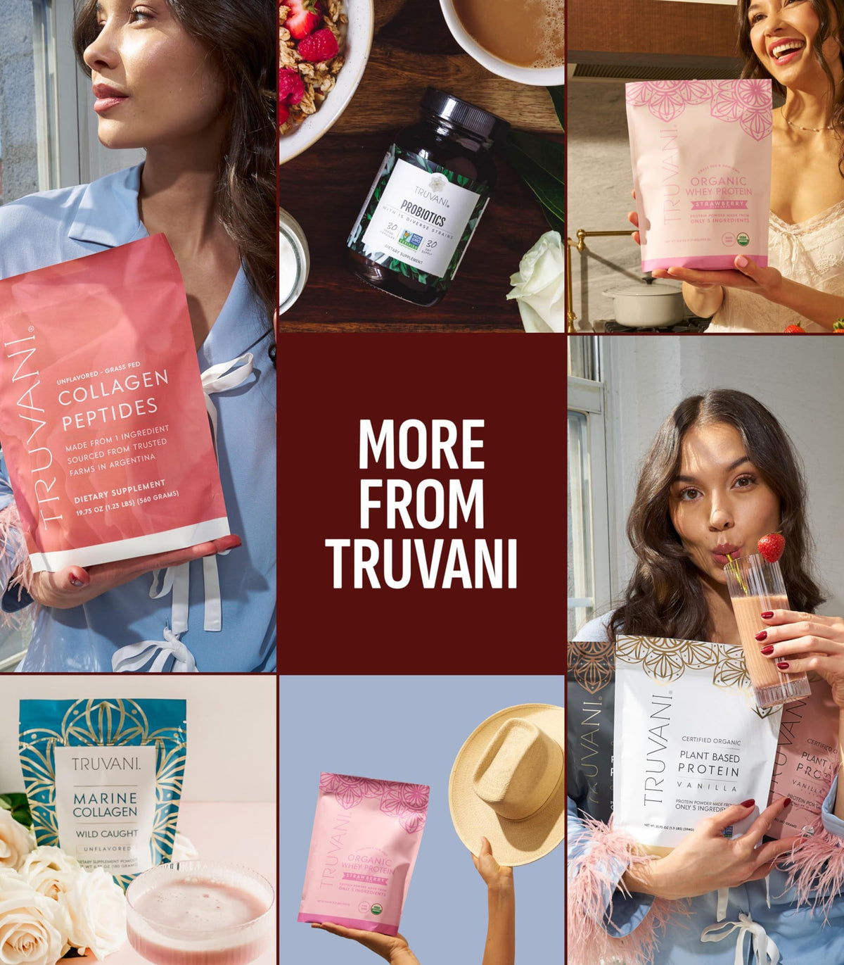 Truvani bar label highlighting gluten-free and vegan attributes