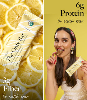 Truvani Lemon Bar individually wrapped portion for clean, portable snacking.