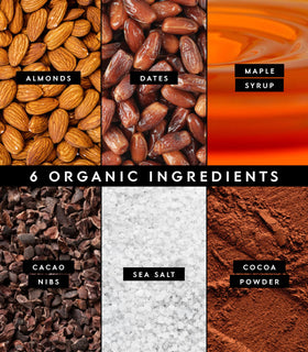 Truvani chocolate brownie bar with USDA Organic certification and vegan ingredients.