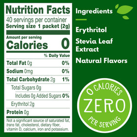 Truvia Original calorie-free stevia packets with yogurt for light sweetness