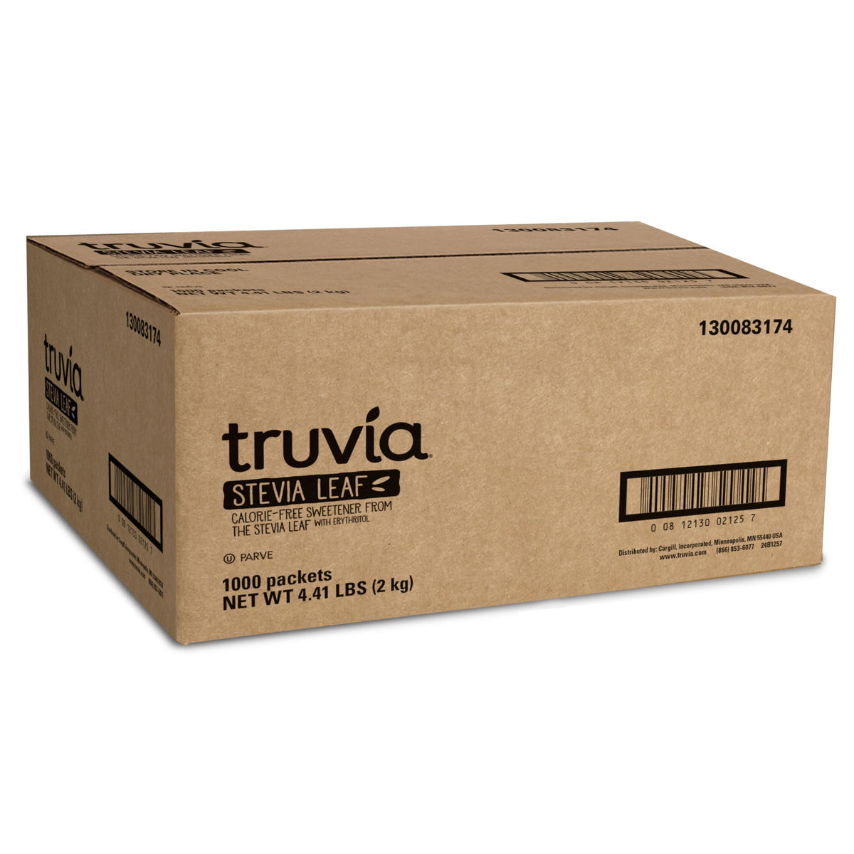 Truvia Original stevia packets in a 1,000-count box for cafes and offices