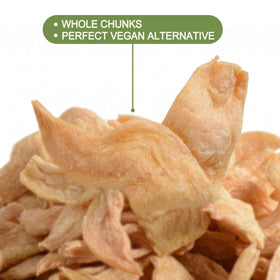 Trxamzy soy curls curry—absorbs spices for rich vegan meals