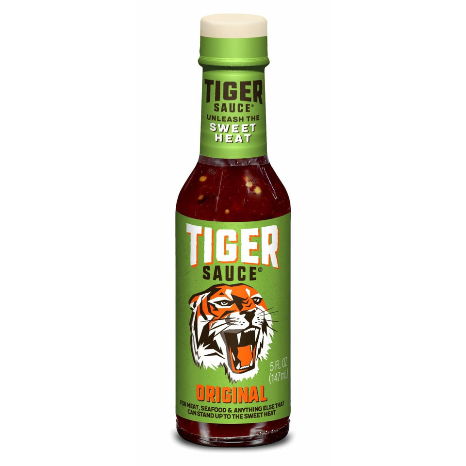 Try Me Tiger Sauce Original bottle pack 3 ready to spice up meals.