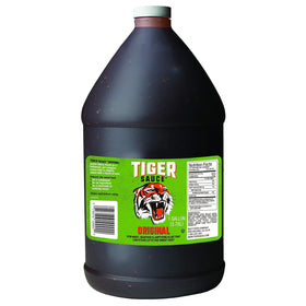 Try Me Tiger Sauce Original bottle with spice-forward aroma, perfect for meats and seafood.