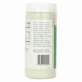 Try Me Tiger Seasoning bottle pour demonstrates easy sprinkle to boost taste.