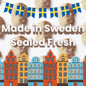 Resealable bag preserves freshness for sharing or gifting occasions.