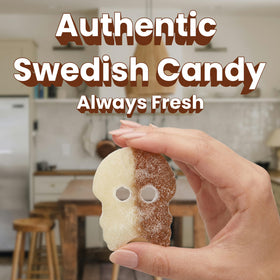 Vegan gelatin-free formula uses plant-based ingredients for a clean candy experience.