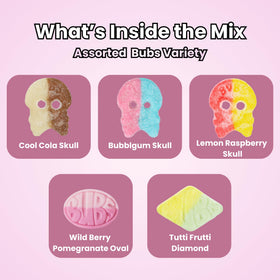 Wild berry ovals bring berry sweetness and a foamy texture for playful snacking.
