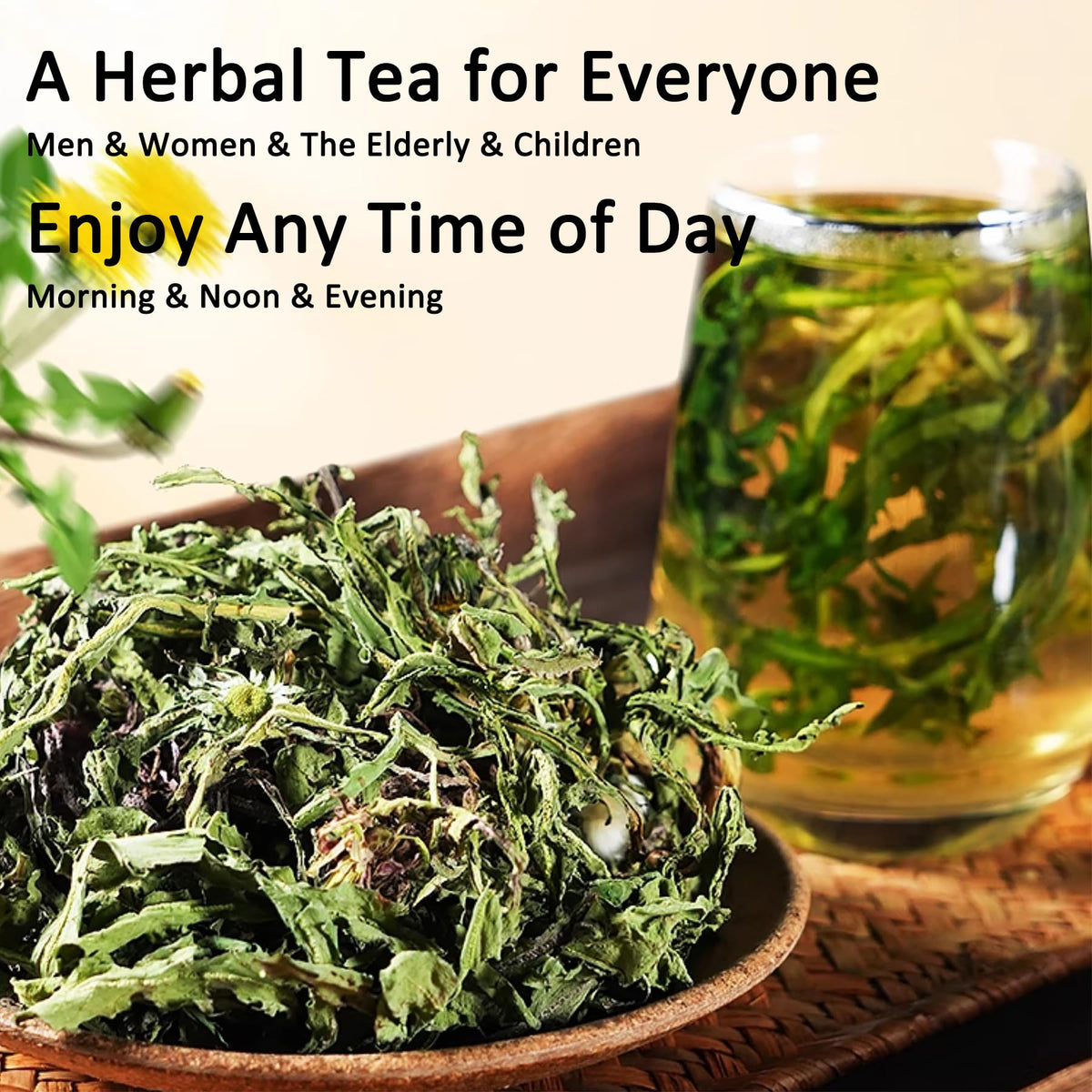 Steeping in a cup reveals warm earthy notes from T'SMOMENT dandelion tea