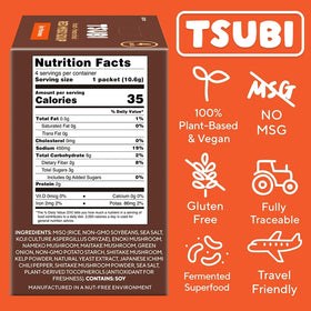 Tsubi Soup freeze-dried miso cubes designed for fast, convenient meals.
