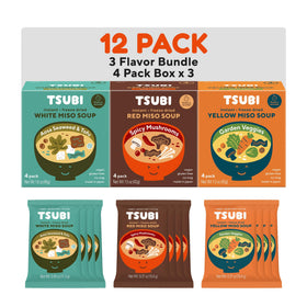 Tsubi Soup freeze-dried miso packets ready in seconds for a comforting cup.
