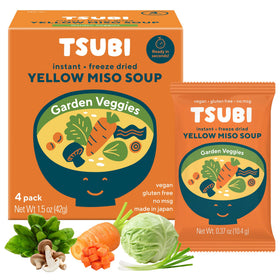 Tsubi Soup freeze-dried miso soup cubes ready to dissolve in hot water for a quick cup